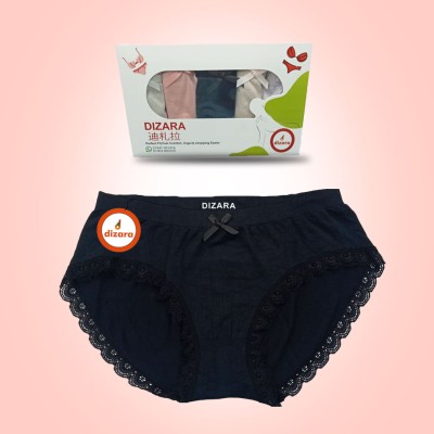 Premium Dizara China Soft Cotton Black Panty For women
