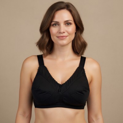 Dizara Ruposhi Cotton Black Bra For women